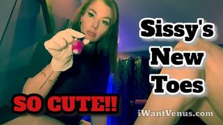 Pathetic Sissy: Chastity and Painted Toes - Mistress Kayla