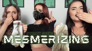 Sweaty Smelly Socks and Feet Junkie Mesmerized by Mika Kedi, Saint Shinaina and Mistress Karino [MP4 4K]