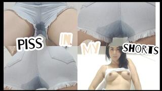 Sensually wetting my shorts!