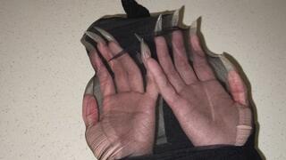 Destroying Tights With My Long Nails