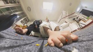 6K YUANYUAN HEIYU Stinky Feet Battle Short Loser 360VR