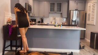 Miss Mia and Princess Izzy Returns To Trample Naked Slave