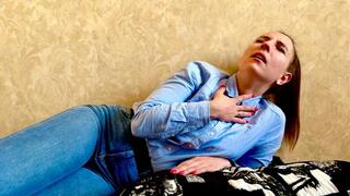 Sneezing Goddess in Denim Bliss