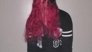 Goth Crossdress Stripping Wedgies