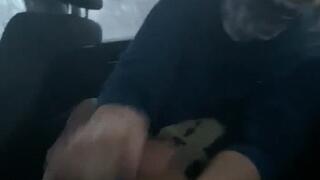 Back Seat Handjob at Walmart