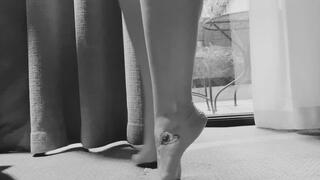 Elegance in Motion: A Black & White Tease