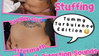 Milkshake & Burger Stuffing, Swollen Gut Aftermath, and Digestion Sounds (Tummy Turbulence Edition)