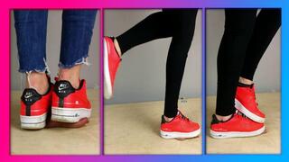 Nike AF Cock Crush and Shoejob with cum