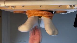 Itching Football Player Feet - football cleats and itching powder and tickling