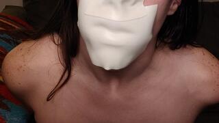 Gagged Breathplay Nose Pinching