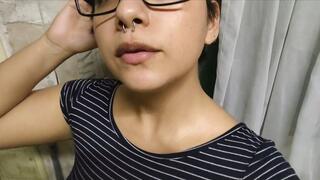 Nose fetish + I blow my snot out