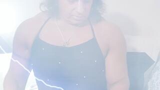 Playing with my big clit