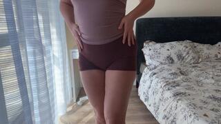 Crotch Teasing in Skin-Tight Pants - Sensual Close-Up Play