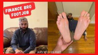 A Finance Jock Gives A Footjob- Male Feet, Gay Foot Fetish