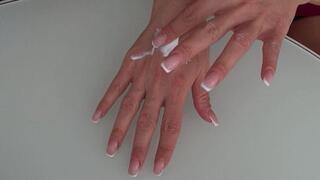 CREAM OF SPERM ON HANDS 2 (h)