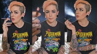 720p Sadistic Babysitter Turned On by Humiliating and Blowing Smoke in your Face