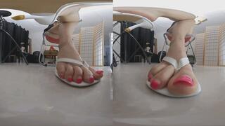 3DVR180 6K MARTINA Queen Sandals Smash Eddie POV Flatten Dwarf 1