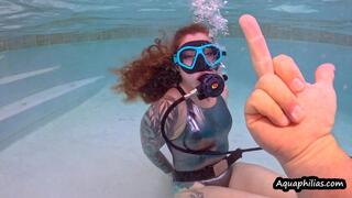 Aquaphilias- Naughty Jinjer- Underwater Rope Submission Challenge Part 2