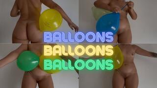 Nude whit my balloons