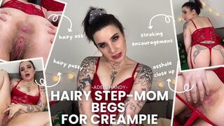 Eat Your Step-Mom's Ass and Cum in Her Hairy Pussy
