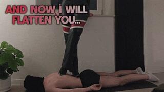 And Now I Will Flatten You in my Metal High Heels Boots (Close Version) - TamyStarly - Trampling, Stomping, Body Trample, Crush, CBT, Domination, Femdom