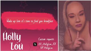 I’m going to feed you breakfast