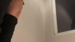 Black Thigh High Boots Pull Down