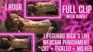 Lifeguard Nick's Live Webcam Punishment (FULL MEGA-BUNDLE)