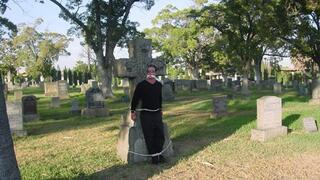 The Ghostly Graveyard Haunts Private Investigators Matt And Fantassia Ferrer With Plenty Of Ropes And Gags!