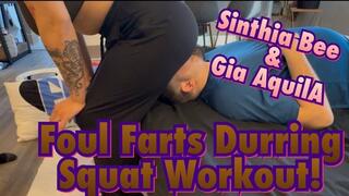 Fart Filled Squats on Slaves Face