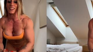 Orange Top Pump and Flex - 3D SBS (spatial) Video for VR