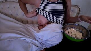 Stepmother breastfeeds her adult stepson