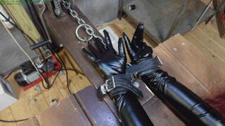 Stretched out on the rack for nipple clamped dildo fucked bound orgasms (WMV HD 8000kbps)