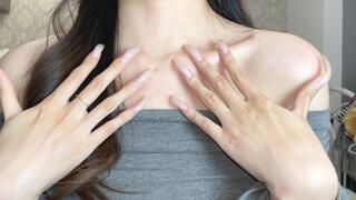 #197 - Scratching myself with long natural claws