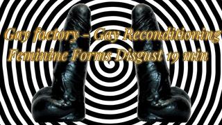 Gay factory - Gay Reconditioning - Feminine Forms Disgust 19 min (male voice)