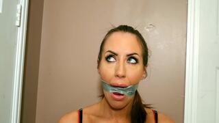 Snooping Security comes unstuck or should we say very stuck bound and wrapgagged!