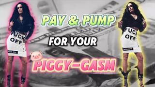 PAY & PUMP FOR YOUR PIGGY-GASM - Financial Domination, JOI, Cum Countdown