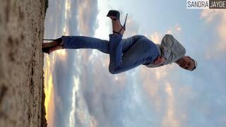 Sandra Jayde 01-03-25 Superb session in platform stiletto heels, all that's missing is two cocks to suck to be in heaven