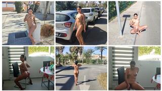 I Leave the House go on the street and Play with my Pussy on the Sidewalk