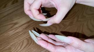 Showing my Nails Real Close