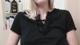 Throwback oiled up tit worship