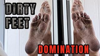 DIRTY FEET DOMINATION - Barefoot - Foot fetish - Feetgirl - Soles and toes - Foot worship - Humiliation -