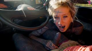 POV Campervan Blowjob and Anal Fuck