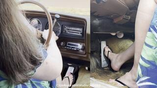 I wore a pretty Long Beach dress with my new dainty sandals! REVVING!