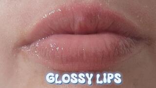 Glossy lip tease