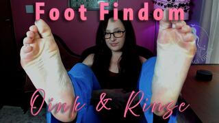 Foot Findom - Oink & Rinse
