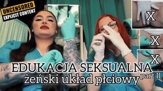 Sex Ed Lesson from Dominant Doctors: Part 2 - How to Pleasure a Woman and Have Sex - Real Pussy Demonstration | Mistress Karino and Madame Madomme [MP4 2K]