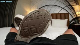 18 yo LONG TOED Latina TOEJOB MAGIC! Footjob milking fun! - MOV