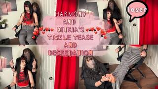 Harmony and Ditria's Tickle Tease and Degradation 4k | When Harmony and Ditria see that you've been watching them, they cue you in to a few secrets as well as their opinions of you