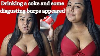 Drinking soda and disgusting burps appeared